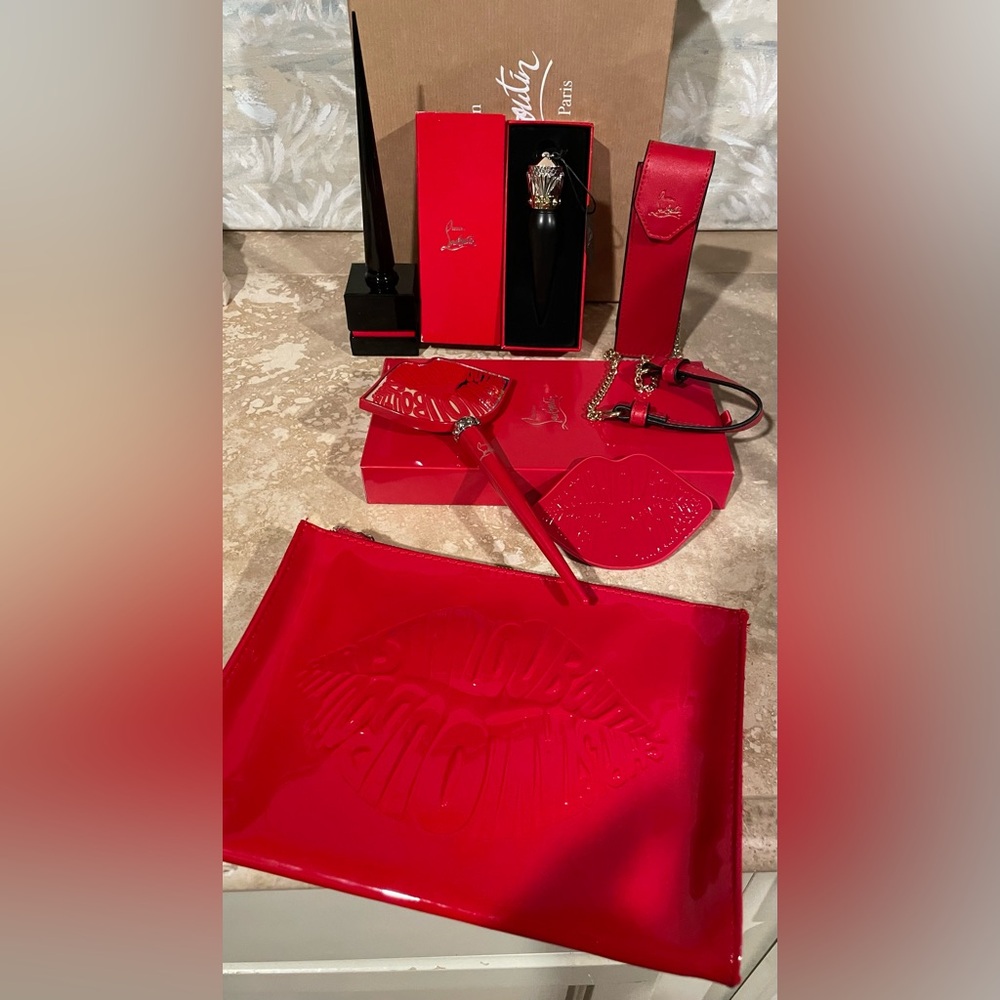 Christian Louboutin 6 piece bag and beauty Collection Brand New Full Set